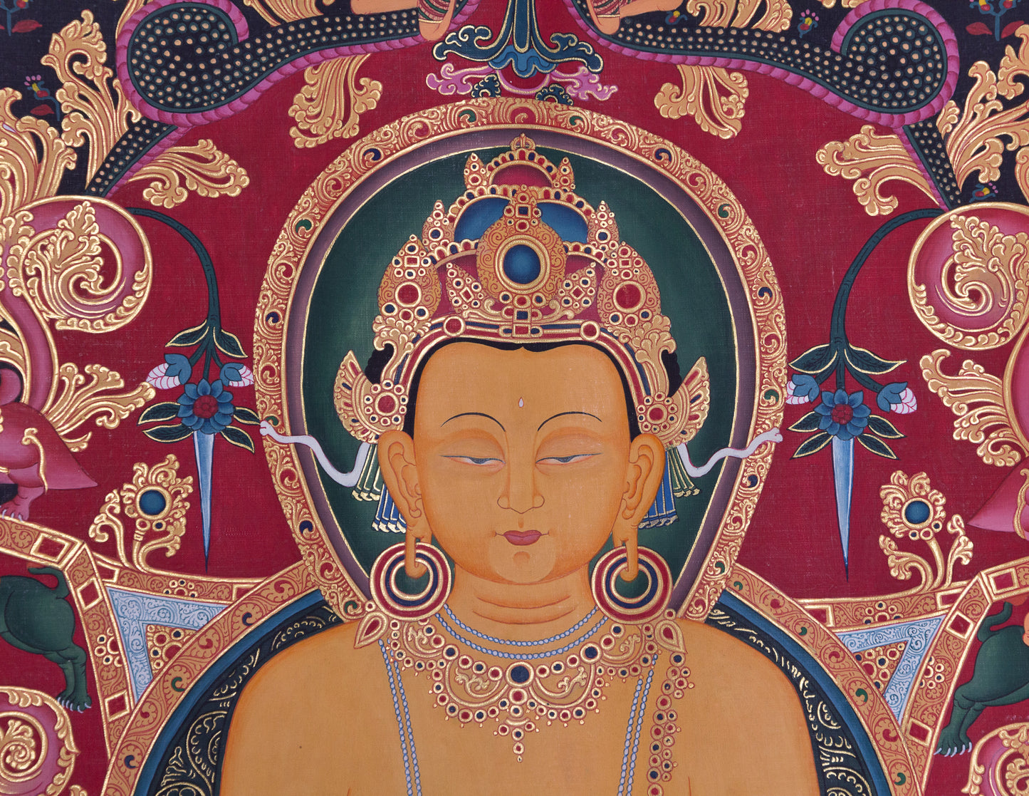 Shakyamuni Traditional Newari Thangka