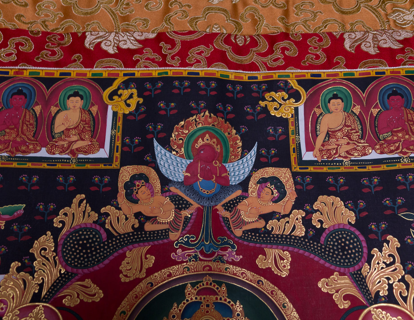 Shakyamuni Traditional Newari Thangka