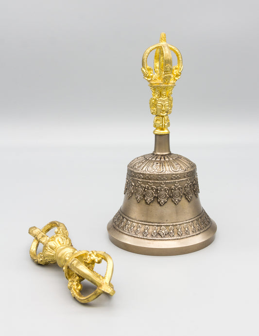 Fine Quality Bell & Dorje with Gold Contrast I – Ani