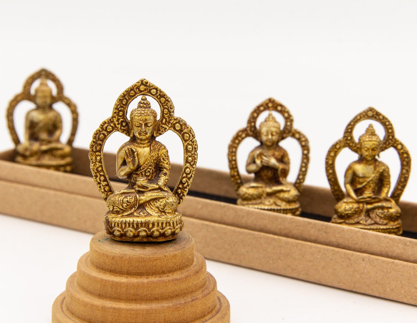 Five Buddha Families Mini Statue Set