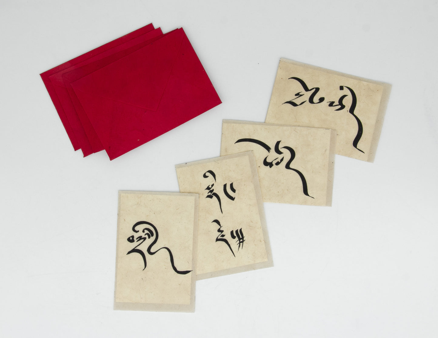 Cartes de calligraphiée par Lama Euzère