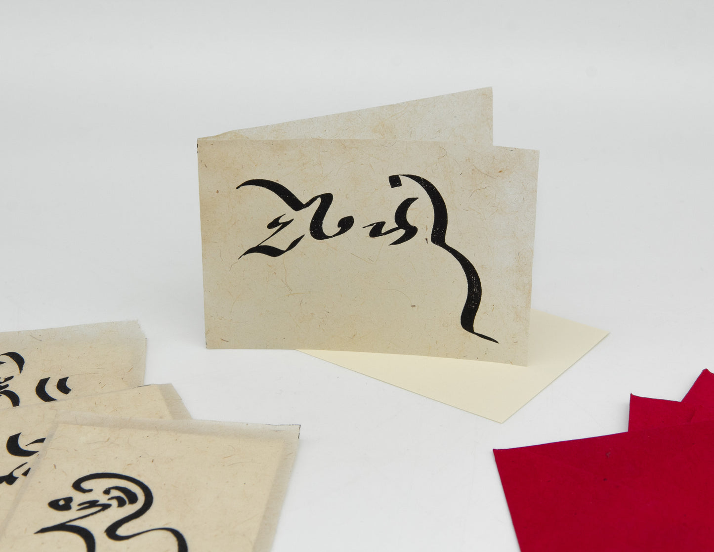 Cartes de calligraphiée par Lama Euzère