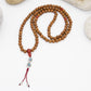 Brown Lotus Seed Mala with Silver Double Dorjes – 8mm