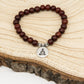 Rosewood Bracelet with Buddha Pendant – 8mm