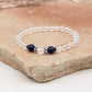 Clear Quartz & Lapis Lazuli Bracelet – 6mm