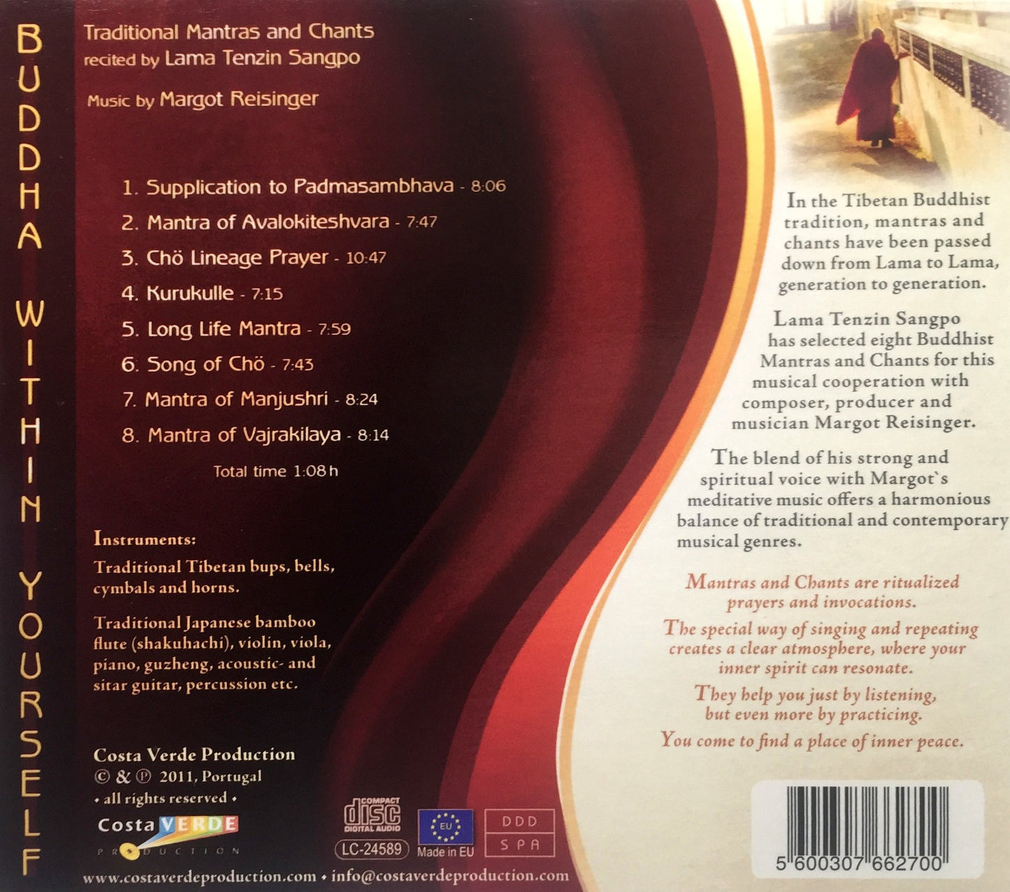 Buddha within Yourself Chants CD