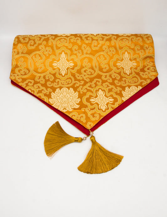 Long Brocade Cloth / Practice table runner – Orange