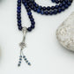 Lapislazuli & Silber Mala - 8mm