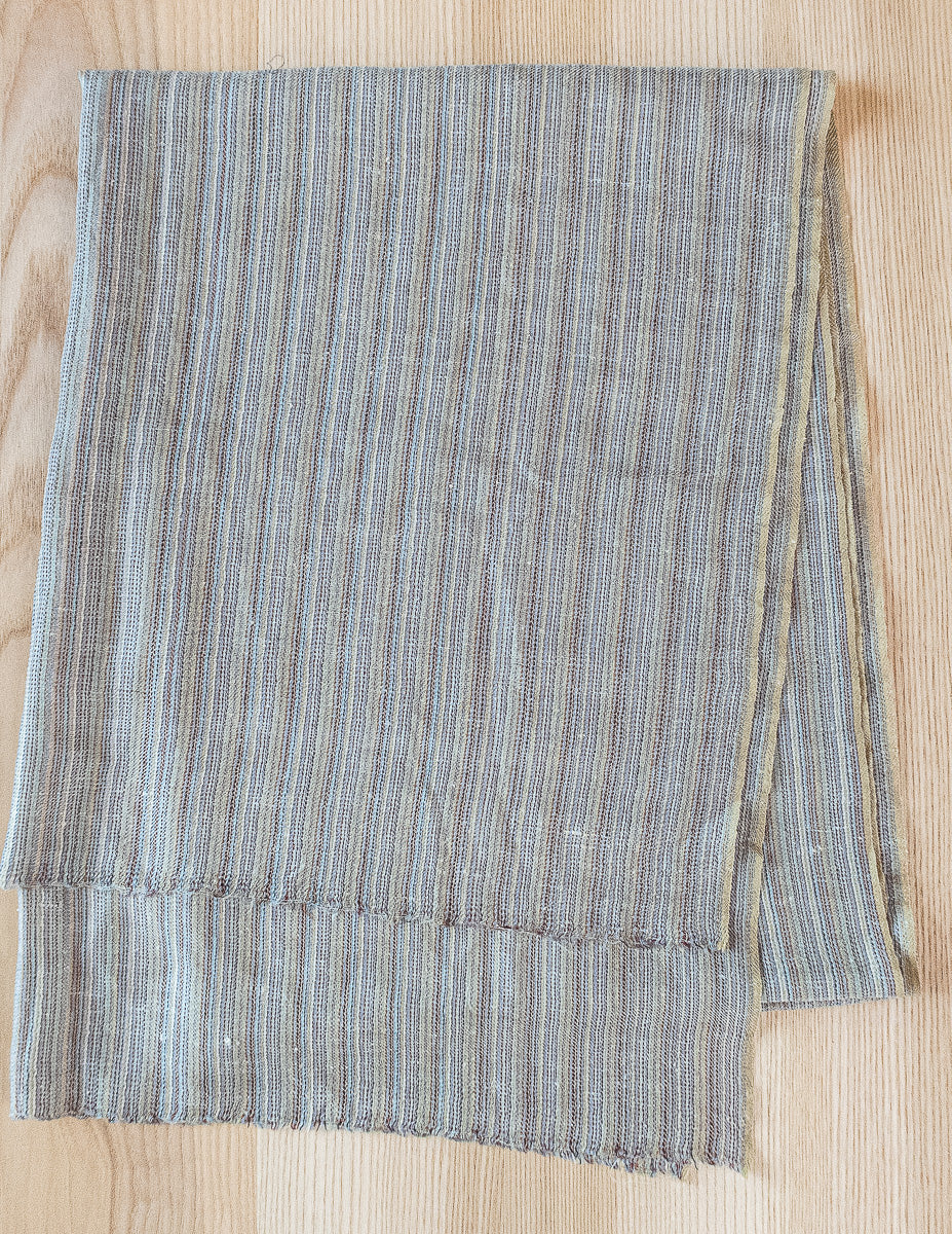 Multi-Coloured Striped Shawl