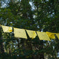 Large Windhorse Prayer Flags, 33x33cm, 9.5m, Yellow