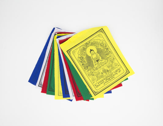 Banderas de oración Shakyamuni, 15x20cm