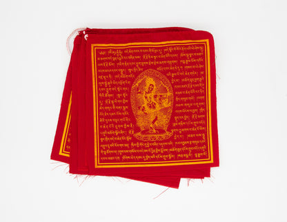Drapeaux de prière Ouang Du, 20x20cm