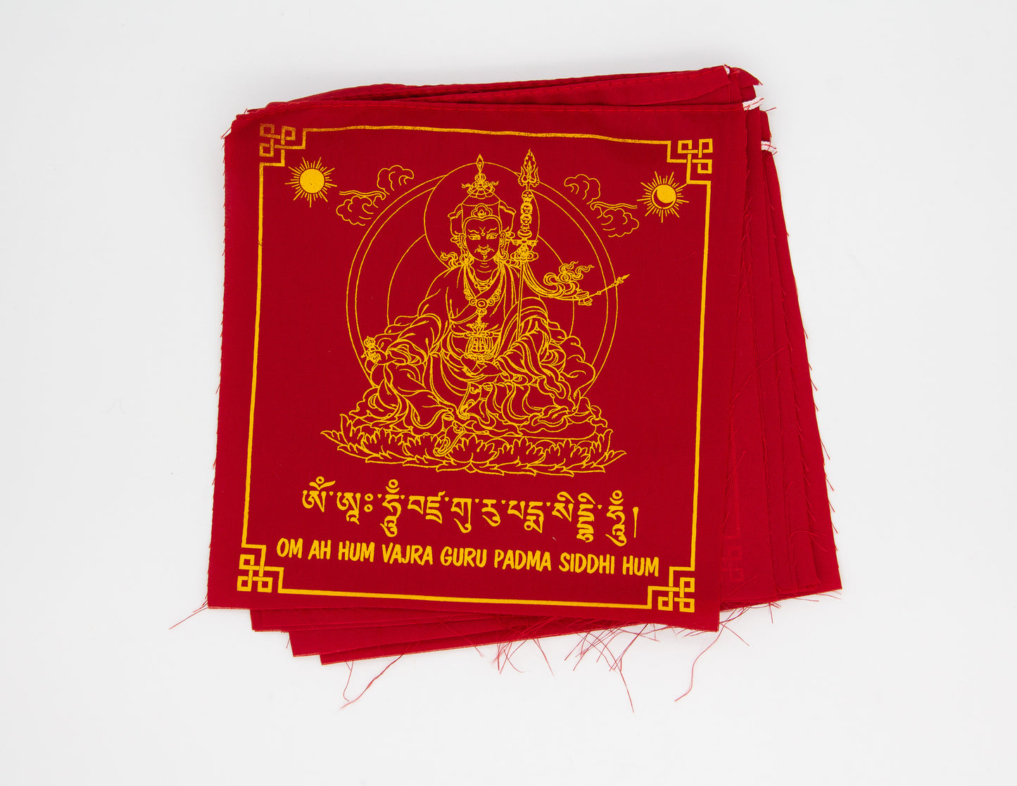 Guru Rinpoche Prayer Flags, 20x20cm