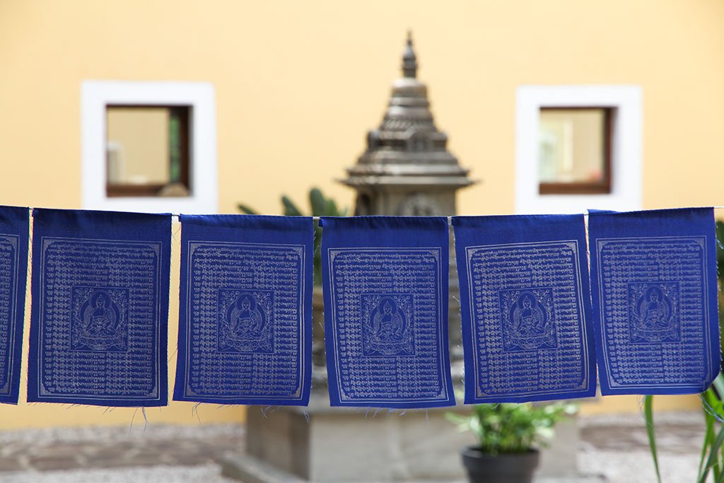 Banderas de oración del Buda de la Medicina, 15x20cm