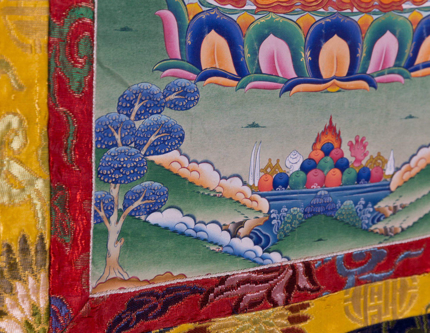 Shakyamuni Thangka VI, estilo antiguo