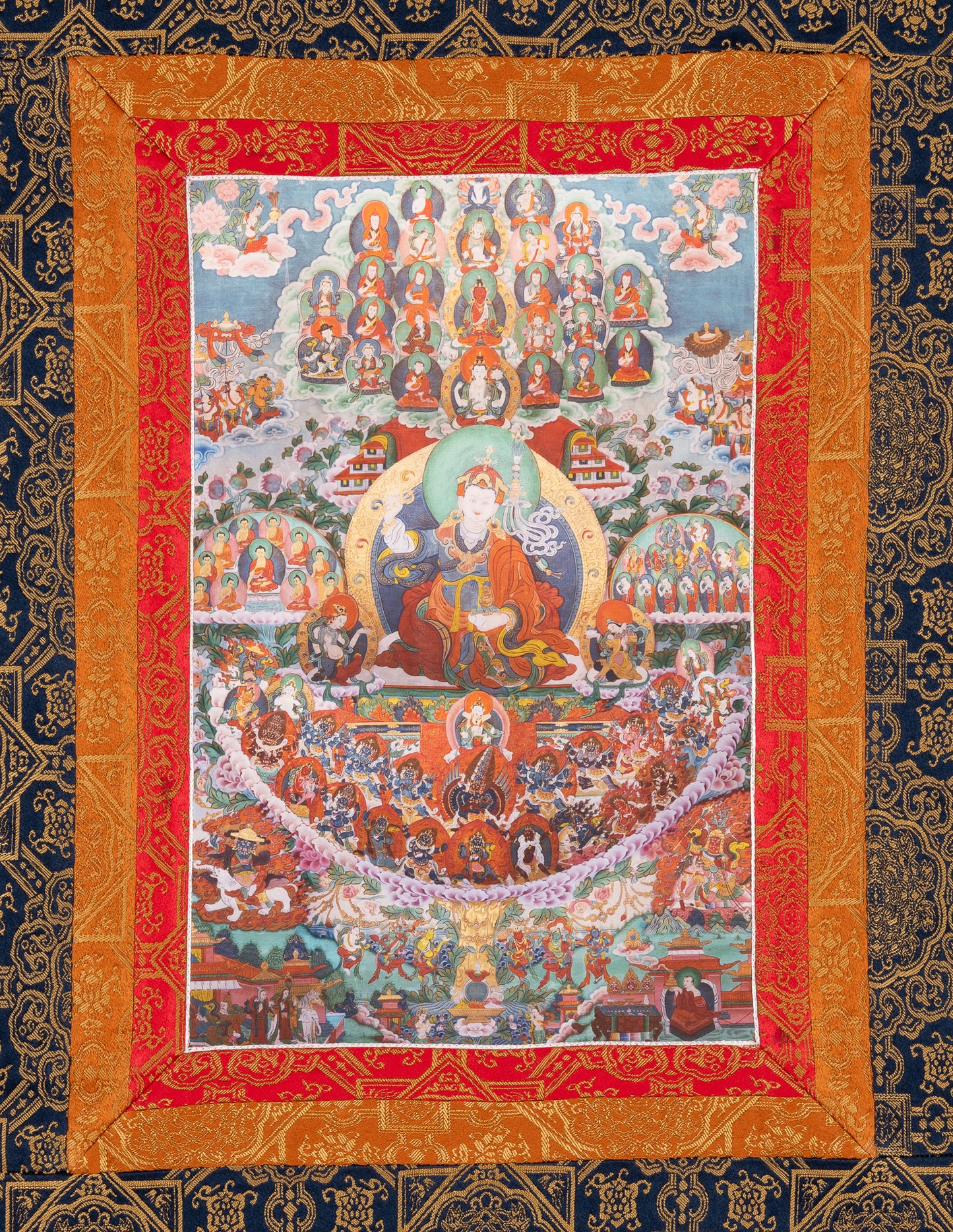 Guru Rinpoche Refuge Tree Thangka I