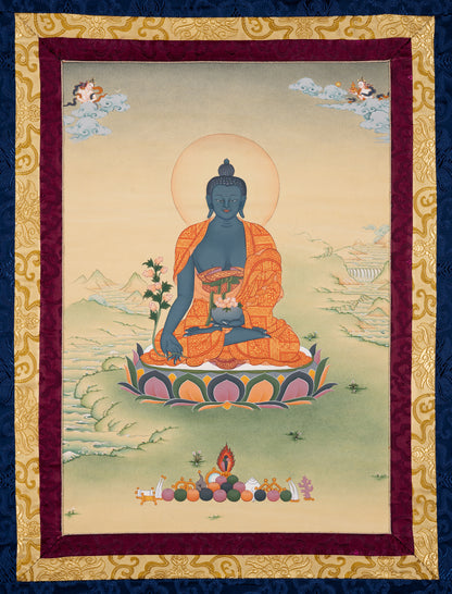 Buda de la Medicina Thangka III