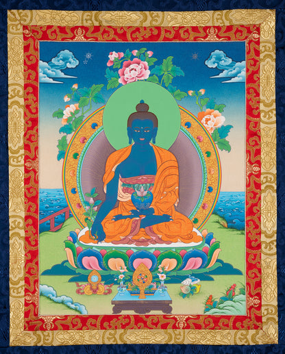 Bouddha de médecine Thangka IV