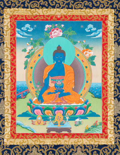 Medizin Buddha Thangka IX