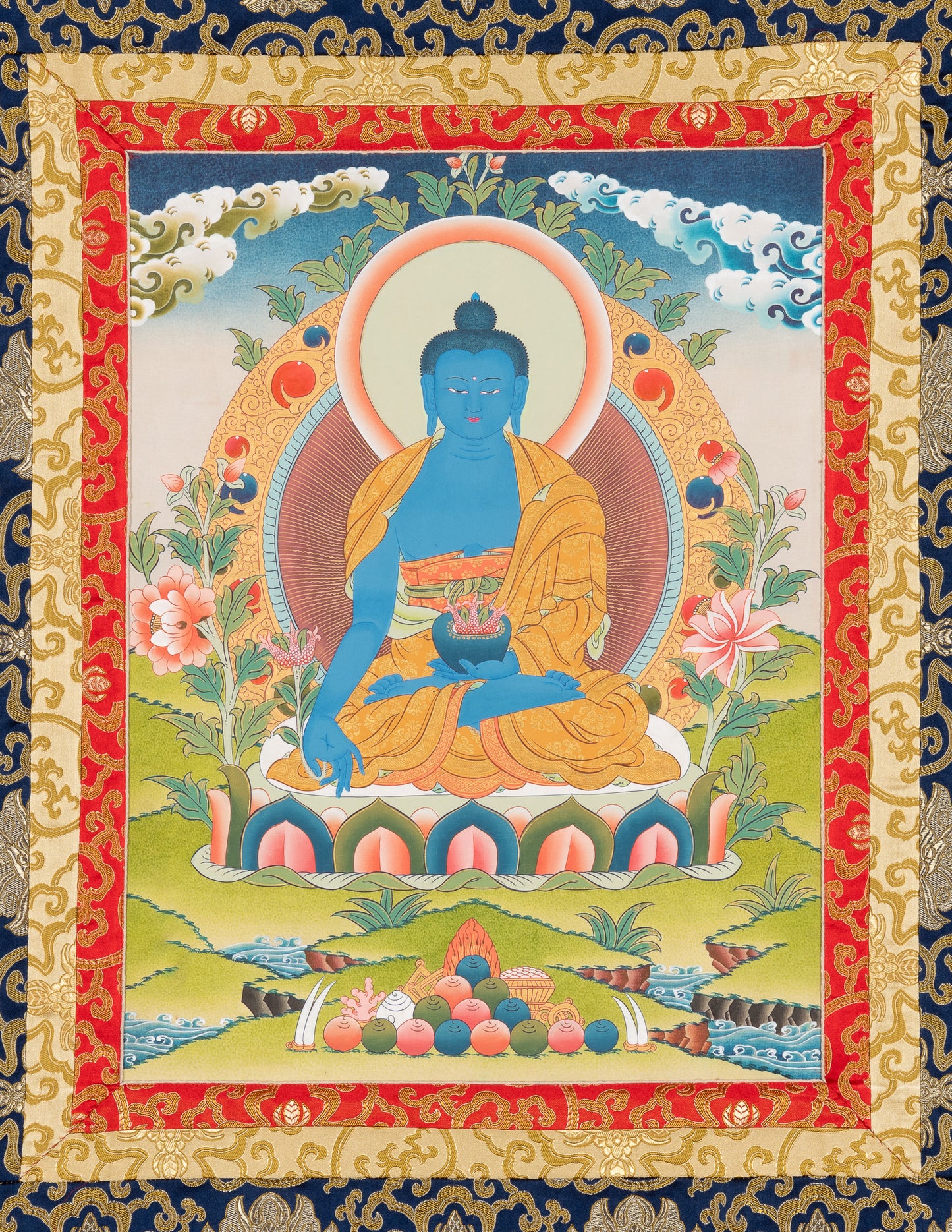 Medizin Buddha Thangka X