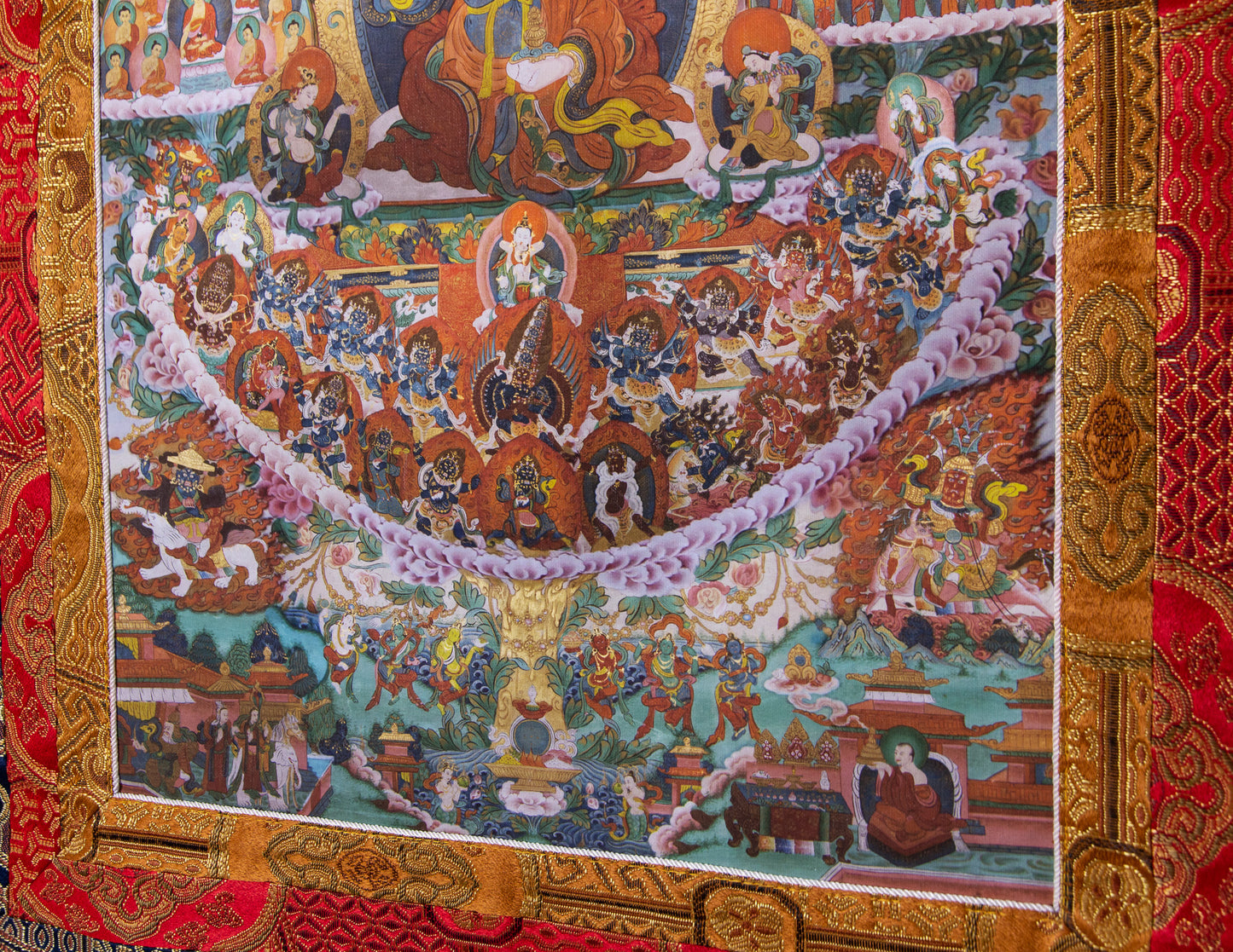 Guru Rinpoche Refuge Tree Thangka