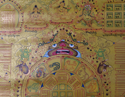 Srid-Pa Ho Protección Mandala Thangka