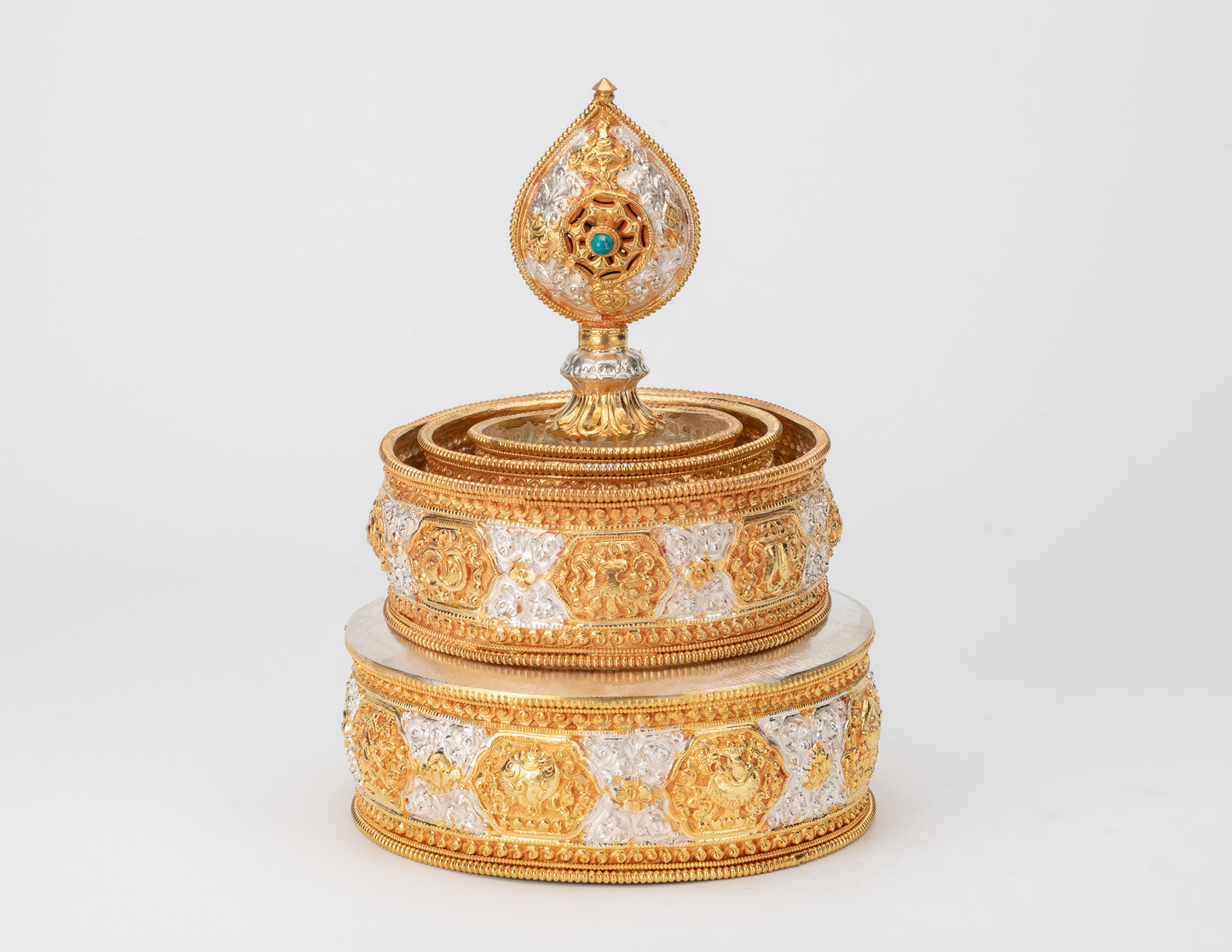 Handcrafted Gold & Silver Mandala Set